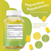 Magnesium Glycinate Gummies, Pineapple Flavor, Calcium, Potassium, Stress Relief