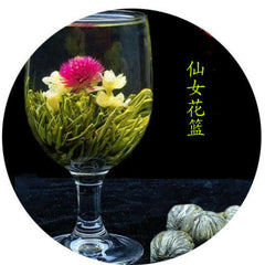HelloYoung Chinese Blooming Flower Tea Handmade Flower Tea Ball Ecology Herbal Tea 20 Pcs