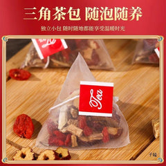 Huangqi, Danggui, Codonopsis, Red Dates, Longan, Goji, Ginger Tea