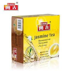 HelloYoung Double Piece 100 bags of Premium Jasmine Tea Double Chamber Bag Tea 220g