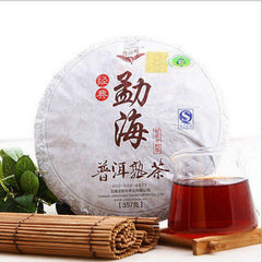 HelloYoung357g Classic Ripe Pu Er Tea Black Menghai Cooked Pu-erh Puer Red Slimming tea
