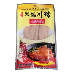 HelloYoung Potato Noodles Without Non-halal Ingredient Sichuan Steamboat Noodles Flat 240g