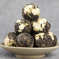 HelloYoung Jasmine Pu'er Dragon Ball Yunnan Cha Tea Ancient Tree Flower Pu-erh Tuocha 500g