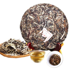 HelloYoung 357g New Yunnan Raw Puerh Tea Moonlight White Yueguangbai Beauty Pu'er Tea Cake