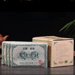 HelloYoung 1000g Natural Menghai Big Leaf Pu'er Tea Yunnan Green Tea Pu-Erh Raw Tea Bricks