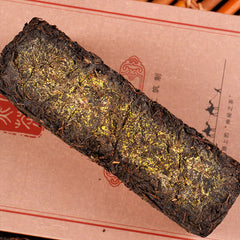 HelloYoung 1kg Anhua black tea Jinhua handmade Fu brick tea Tianjian raw material black tea