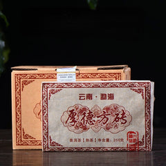HelloYoung 1000g Menghai Ecological Big Tree Organic Puerh Ripe Tea Brick Pu-Erh Black Tea