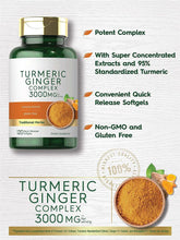 Turmeric Curcumin & Ginger Complex 3000mg | 120 Softgels | by Carlyle