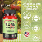 Burn Gummies Apple Cider Vinegar Gummies Keto Weight Loss 60 Gummies