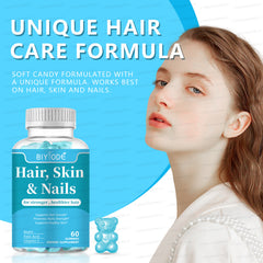 Biotin Hair Gummies Promote Hair Nail Growth, and Brightening Skin 60 Gummies