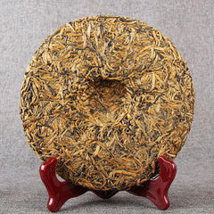 HelloYoung Honey Fragrant Golden Bud Dian Hong Tea Top Yunnan Dianhong Black Tea Cake 357g