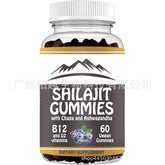 60 Gummies Pure Shilajit 1000mg Asphaltum Naturally Occurring Fulvic Acid NonGMO