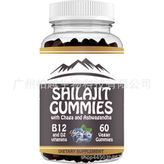 60 Gummies Pure Shilajit 1000mg Asphaltum Naturally Occurring Fulvic Acid NonGMO