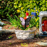 CIFbuy™ High-quality Unique Waterproof Metal Butterfly Memorial Stake: Premium Metal Craft - Ideal Memorial Piece, Superior Grave Marker, Large Yard Accent & Garden Stakes with Emotional Appeal for Outdoor Use, Wall Sculptures, Charming Iron Decor - Colle