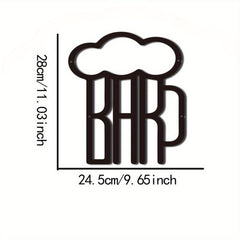 CIFbuy™ Trendy Beer Mug Metal Wall Decor - Stylish Bar Sign & Gothic Kitchen Wall Art, Unique Beer Sign Brings Creative Decor Ideas to Home Bars & Kitchens, Decorative Wall Sculptures.