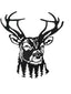 1pc Deer Head Shaped Iron Art Wall Decoration