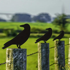 1pc Raven Garden Stake, Metal Silhouette Yard Sign With Stake For Garden Decor, Halloween Decor, Wall decor metal wall hanging. It can be a focal point during specific seasons or a permanent fixture for enthusiasts of darker aesthetics