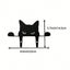1 piece Halloween metal ornament, black peeping cat/puppy/fox sculpture lawn decoration, holiday yard garden stake decoration, birthday graduation gift