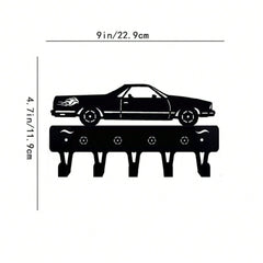 1个金属汽车/卡车/自行车壁钩装饰,壁挂式钥匙支架,适用于家庭客厅卧室墙面悬挂装饰挂钩