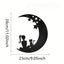 1 piece of metal sun and moon/cactus moon/strange sun/mountain sun/cat moon art wall decoration, suitable for indoor and outdoor wall decoration