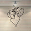 1 piece of unique tinsel/art portrait wall decoration, creative design - the perfect gift for birthday, Christmas, Halloween home decoration