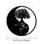 1 piece of metal wall decoration - Tree of Life, Yin and Yang 3D silhouette, metal wall hanging, home decoration sculpture