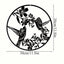 1-piece tree branch flower and bird combination wall decoration pendant - hollow pattern metal aesthetic handicraft wall decoration