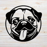 CIFbuy™ Exquisite Iron Elegant Pet Dog Metal Wall Artwork - 1PC Striking Dog Nameplate/Plaque/Pendant, Unique Design Makes Bold Decor Statement for Home & Pet Lovers - Wall Sculptures.