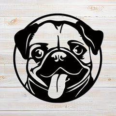 CIFbuy™ Exquisite Iron Elegant Pet Dog Metal Wall Artwork - 1PC Striking Dog Nameplate/Plaque/Pendant, Unique Design Makes Bold Decor Statement for Home & Pet Lovers - Wall Sculptures.