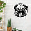 CIFbuy™ Exquisite Iron Elegant Pet Dog Metal Wall Artwork - 1PC Striking Dog Nameplate/Plaque/Pendant, Unique Design Makes Bold Decor Statement for Home & Pet Lovers - Wall Sculptures.