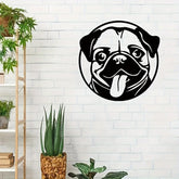 CIFbuy™ Exquisite Iron Elegant Pet Dog Metal Wall Artwork - 1PC Striking Dog Nameplate/Plaque/Pendant, Unique Design Makes Bold Decor Statement for Home & Pet Lovers - Wall Sculptures.