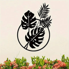 CIFbuy™ Trendy Palm Leaf Metal Wall Ornament - Modern Plant Silhouette Sculpture, Perfect for Housewarming Gifts & Restaurant Decor, Fashion-Forward Design Keeps Decor on Trend, Elegant Decorative Wall Sculptures.