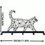 1pc Lovely Black Cat Wall-Mounted Keychain Hanger, Bedroom Metal Home Decoration Gift For Cat Lovers