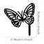1 rust or black metal rabbit, butterfly and bird garden decoration card. Outdoor decorative animal silhouette card. Suitable for nature theme parks, garden restaurants and other places to add a natural artistic atmosphere to the space.