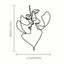 1 piece. Unique wire heart-shaped wall decoration. Contains two sides. Ideal gift for birthdays, Christmas and home decor. Also suitable for anniversaries and Valentine's Day. Birthday
