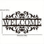 1 piece. Metal decoration welcome sign. Front porch decoration. Porch metal sign. Metal house number. Home art. Also suitable for B & Bs and inns. Best birthday gift