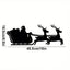 A piece of Santa Claus metal wall decoration. Suitable for study, bedroom, living room, entrance and other spaces, adding Christmas atmosphere and warmth to the space, Christmas theme wall decoration.