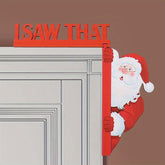 1 PC Colorful Christmas Door Corner Signs: Adorable Santa Claus, Reindeer, and Gingerbread Man Metal Frame Decorations that Enhance the Festive Atmosphere, Perfect for Decorating Homes and Parties.