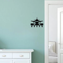 CIFbuy™ Metal Airplane Wall Hook - 1pc Iron Aviation-Themed Keychain Hanger for Home Decor, Functional Art Piece Blending Flight Aesthetics with Storage Utility, Collectible Figurines.