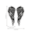 Two-piece Metal Angel Wings Wall Decoration Set - Interior and Outdoor Decoration Sculpture