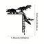 1 piece of metal dinosaur wild boar decorative wall sticker door corner decorative door frame corner art decorative metal wall hanging, female artwork, suitable for home, living room, yard or garden decoration, balcony, decorative sculpture