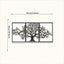 3-Piece set of metal tree decorative painting combination - frameless wrought iron decorations are suitable for living rooms, TV background walls, porches, suitable for modern home decoration, home decoration, room decoration