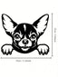 1-Pack stylish black metal puppy wall decoration, home decoration: can double as storage hooks in the living room and bedroom, exquisite personalized gift choice