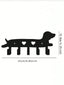 1 piece of high-quality home decoration black metal puppy series kitchen decoration kitchen utensils hooks, a must-have for keeping the kitchen clean and orderly