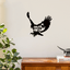 1-Piece Artisanal Metal Bald Eagle Wall Art: Boasting Exquisite Metallic Texture, It Effortlessly Brightens Up Living Rooms And Patios, Creating A Sophisticated Home Atmosphere.Suitable For Modern Home Decoration, Home Decoration, Room Decoration, Wall De