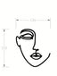 A metal wall decoration, line outline of the flower figure abstract art style, metal signage. Suitable for home decoration, wall decoration and room decoration. Can be used in living room, bedroom, dining room.