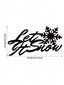 1 PC Home Decor Iron Black Metal “let it snow” Wall Decor Wall Sticker, Indoor/Outdoor Personalized Gift Holiday Gift for Snow Loving Friends