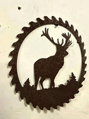 1 Piece Of Rusty Deer Iron Crafts, Adding Natural Wildness And Retro Charm To The Garden, Becoming A Beautiful Scenery In The Courtyard - Suitable For Metal Wall Decoration Of Outdoor Garden Courtyard
