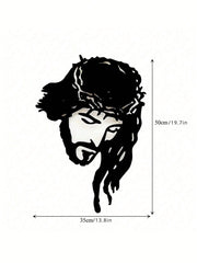 "Jesus Christ Metal Wall Art - Elegant Iron Silhouette Christian Decor for Home, Church & Easter | Inspirational Spiritual Gift for Believers, Religious Home Decor, Rustic Wall Hanging – Waterproof, Rust-Proof, Durable – Perfect for Bedroom, Living Room,