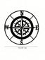 Vintage Compass Metal Wall Decorations - Inspired Home Decorations for Study, Cafe or Library | Vintage Nautical Decorations, Directional Signs, Adventure Themed Metal Crafts, Unique Wall Decorations
